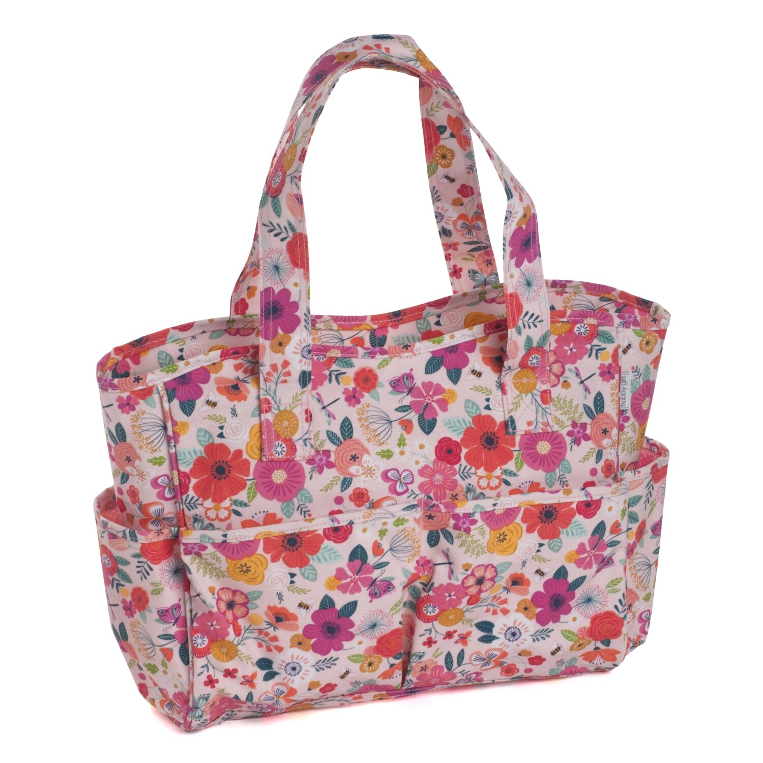 Craft Bag - Floral Garden Pink