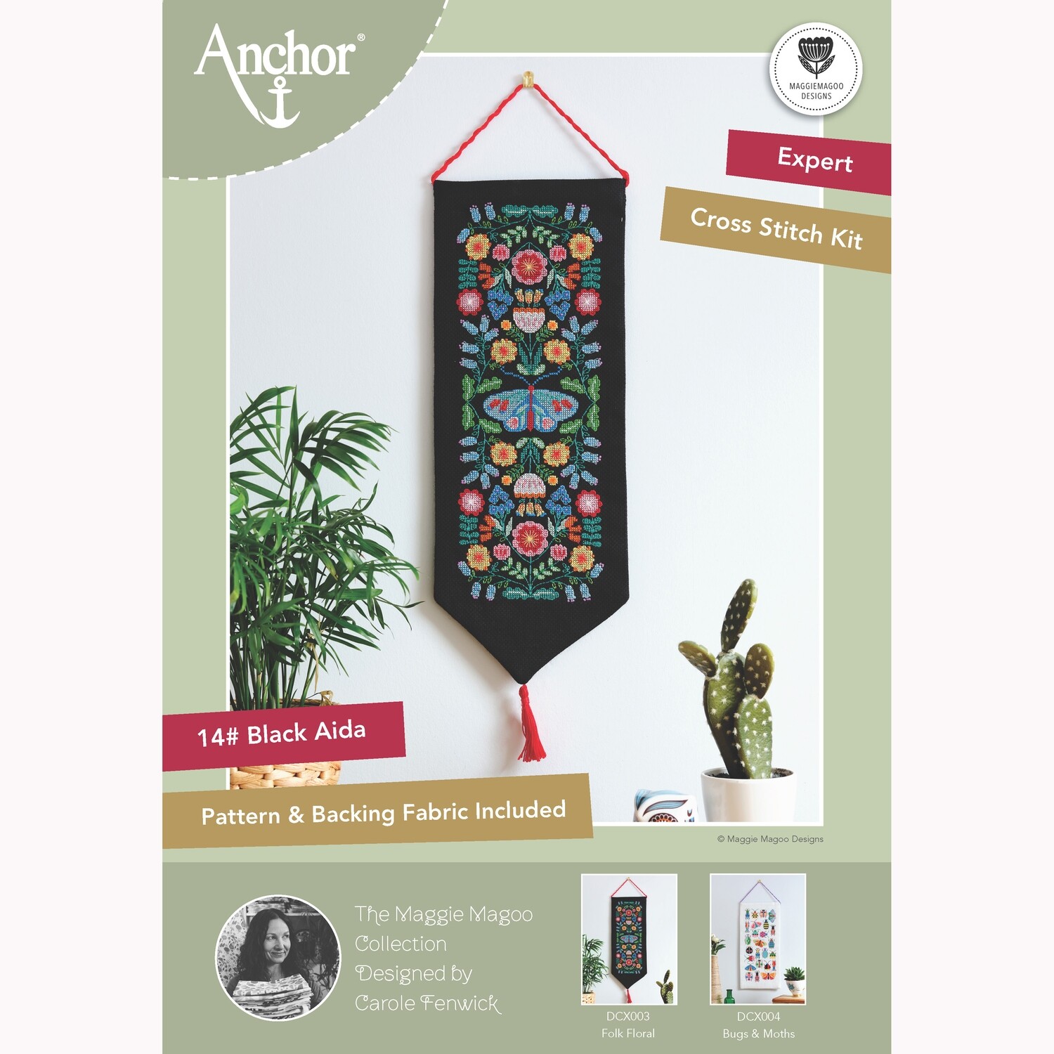 Anchor Essentials Cross Stitch Kit - Folk Floral