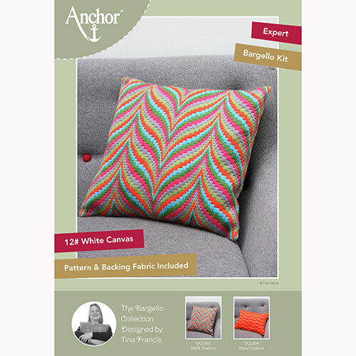 Anchor Essentials Long Stitch Kit - Multi Bargello Cushion