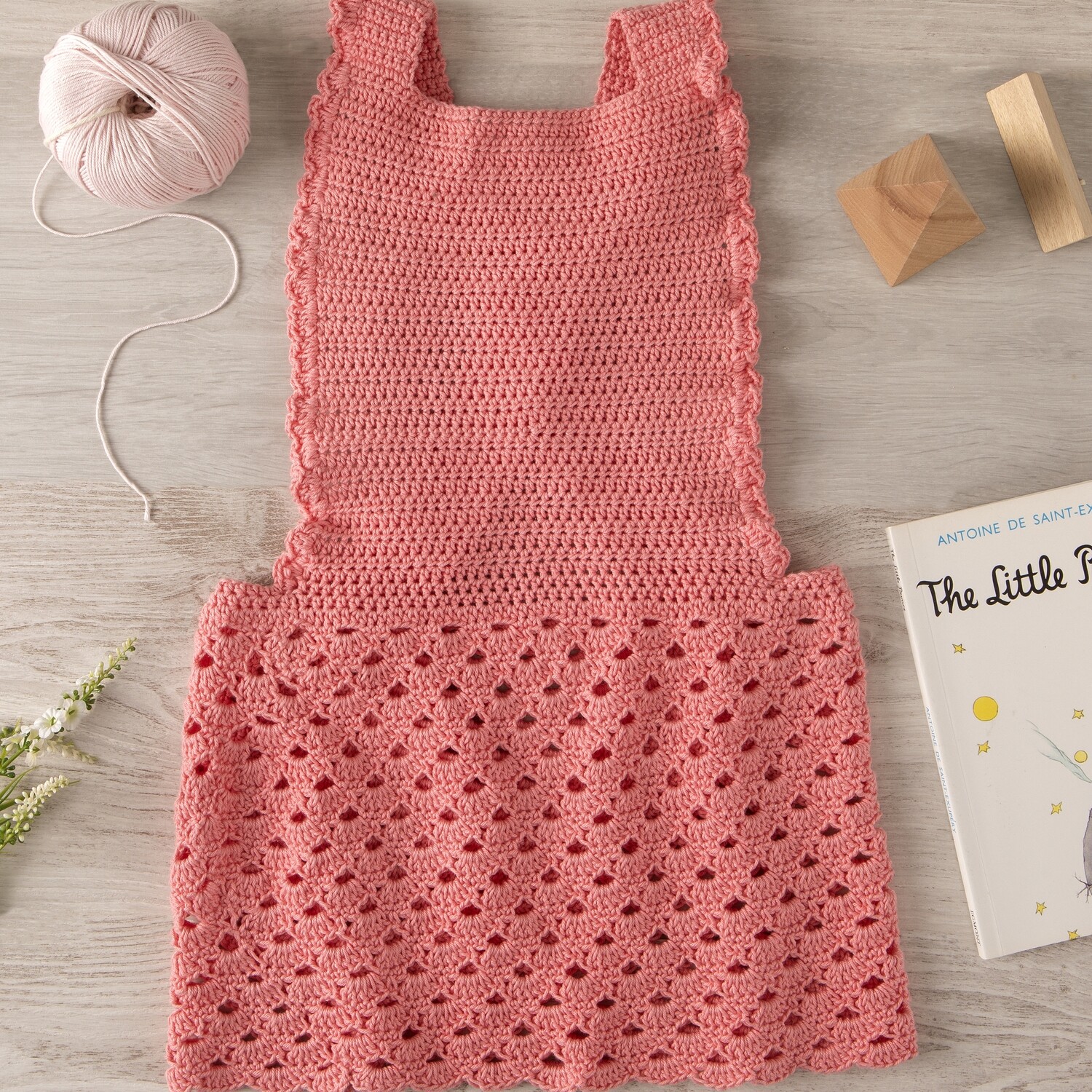 Digital Pattern Sweet Frill Pink Dress