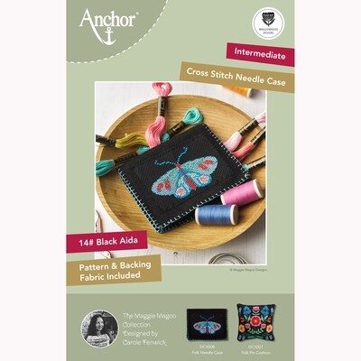 Anchor Essentials Cross Stitch Kit - Folk Needle Case