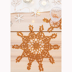Digital Pattern Sparkle Rust Table mat & coaster