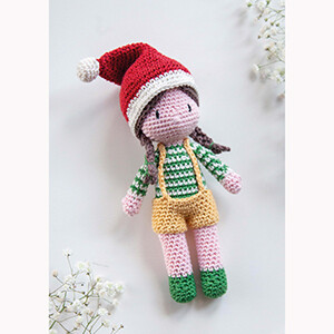 Digital Pattern Elf doll
