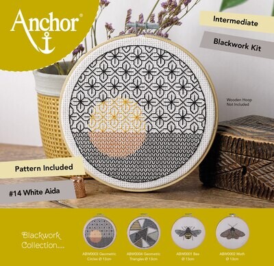Anchor Essentials Blackwork Kit Blackwork - Geometric Circles