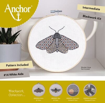 Anchor Essentials Blackwork Kit Blackwork - Moth