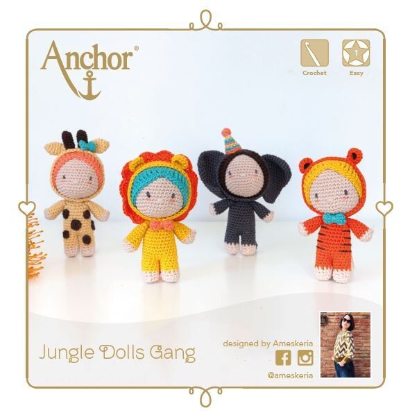 Anchor Jungle Dolls Gang Crochet Kit