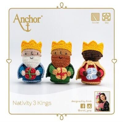 Anchor Crochet Kit - Christmas Nativity 3 Kings Amigurumi