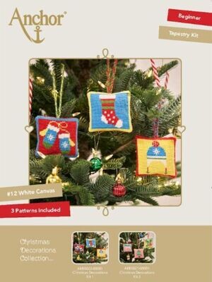 Cosy Christmas Tapestry Decorations