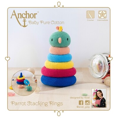 Anchor Crochet Kit - Parrot stacking toy