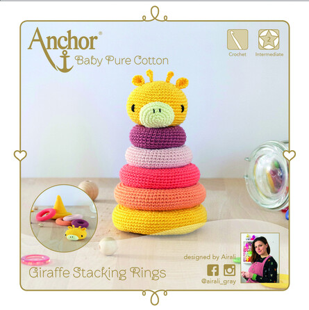 Anchor Crochet Kit - Giraffe stacking toy