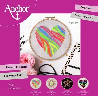 Anchor Starter Kit - Neon Zebra Heart