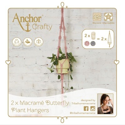 Anchor Macrame kit- planthanger butterfly