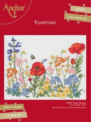 Anchor Essential Kit - Meadow Floral Cross Stitch Kit