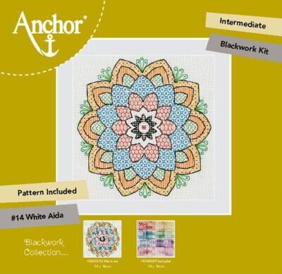 Anchor Essential Kit - Modern Blackwork Mandala Kit