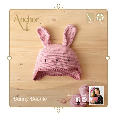 Anchor Crochet Kit - Bunny Beanie