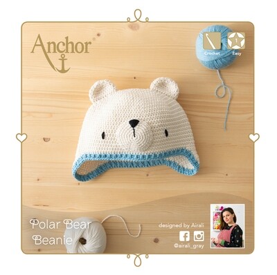 Anchor Crochet Kit - Polar Bear Beanie