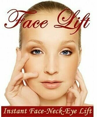 NEW INSTANT FACELIFT AND NECKLIFT FACE NECK LIFT KIT TAPES ANTI AGEING STRIPS (Light Hair)