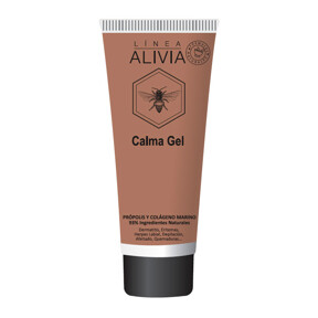 ALIVIA Calma Gel, 100 ml.
Para dermatitis, eritemas, herpes labial, depilación, afeitado, quemaduras