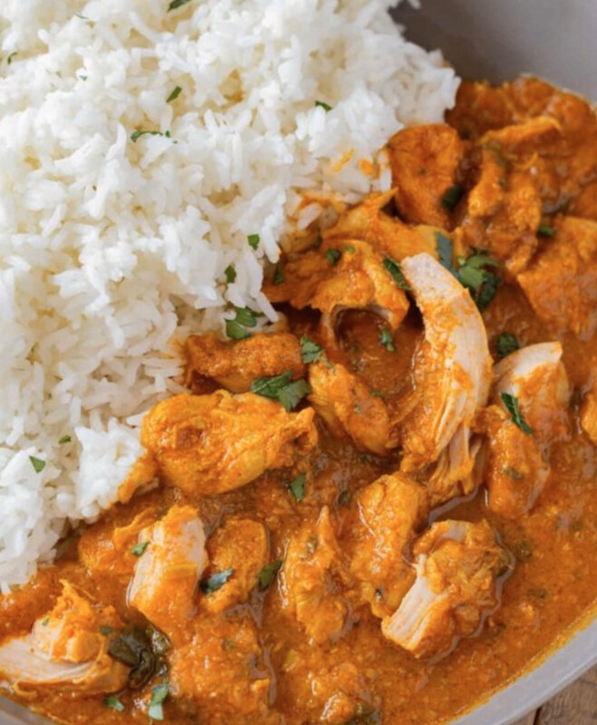HOMEMADE CURRY OF THE DAY WITH RICE