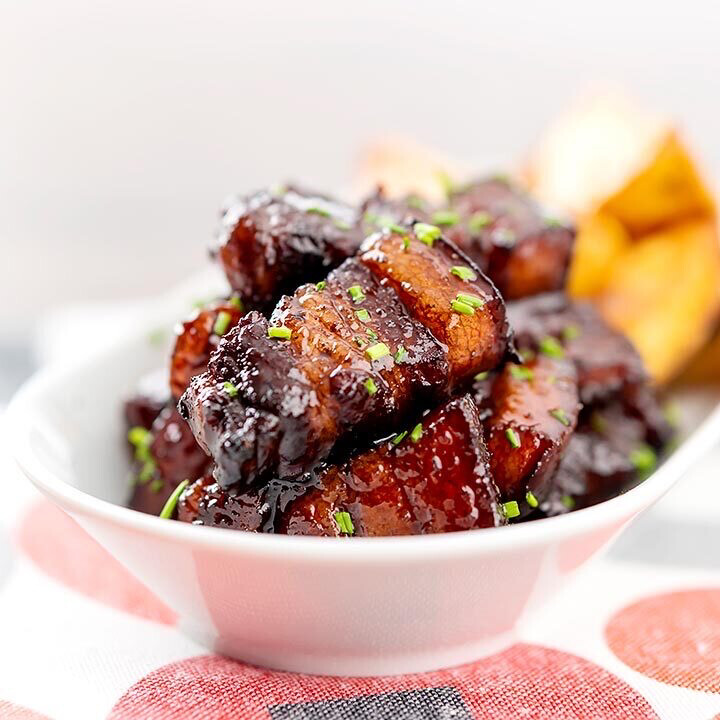 STICKY BBQ BELLY PORK BITES