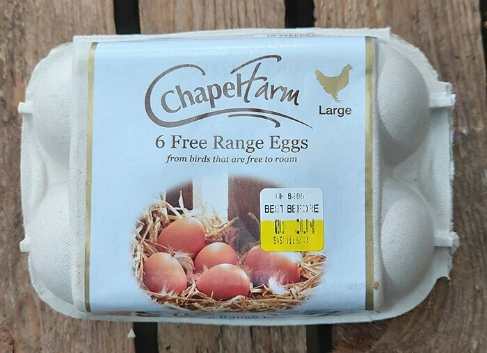 Chapel Farm 6 Free Range Eggs