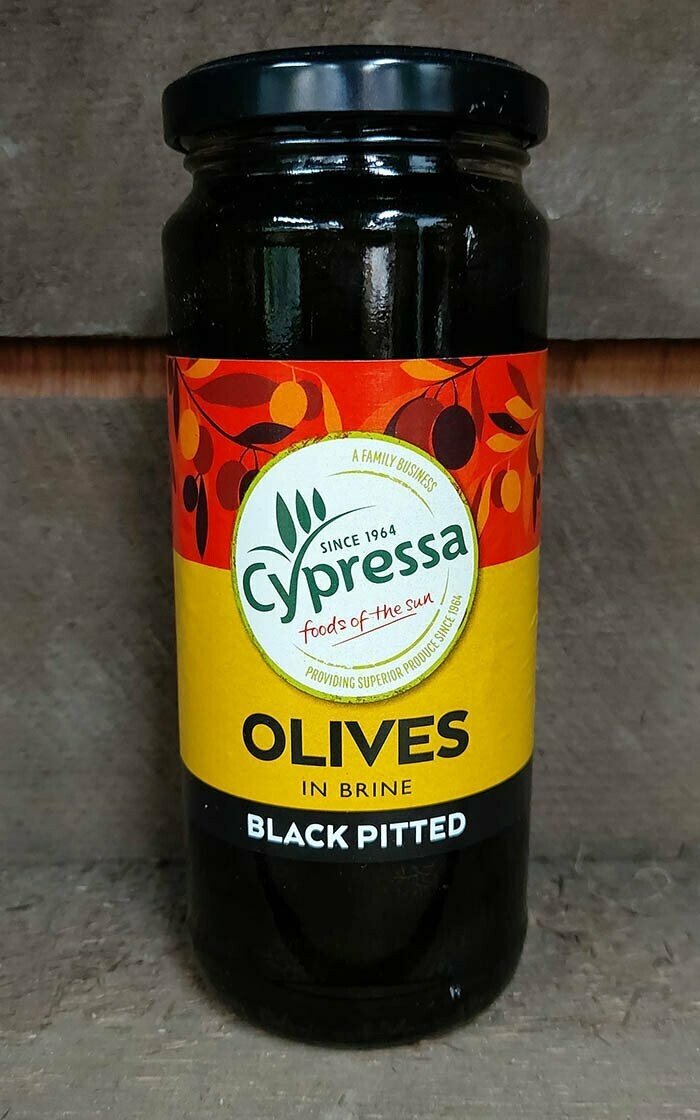 Cypressa Black Pitted Olives in Brine