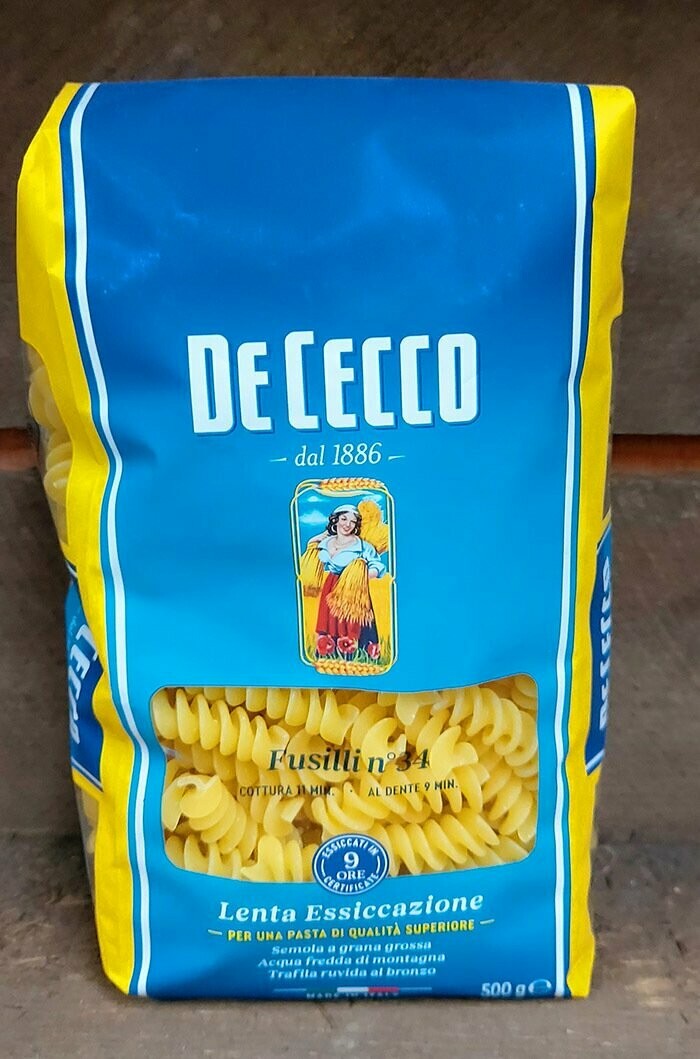 De Cecco Fusilli no 34 - 500 g pasta