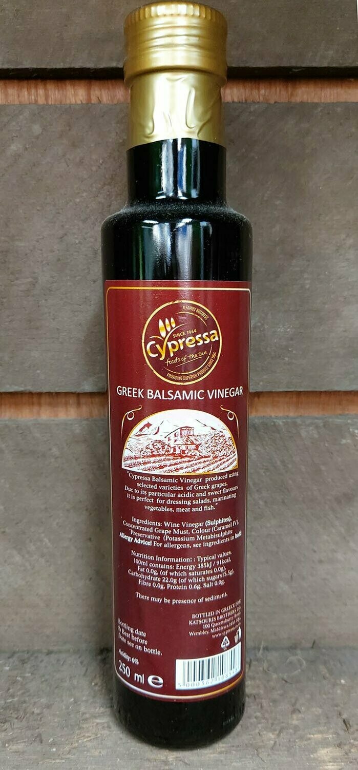 Cypressa Greek Balsamic Vinegar 250 ml