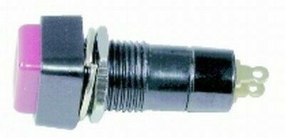 SWITCH PUSH MOM SPST N/C SQR RED 3A