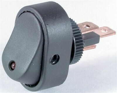 SWITCH ROCKER ILLUM LED RED SPST 30