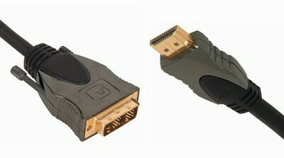 LEAD VIDEO HDMI PLG - DVI PLG GLD 1
