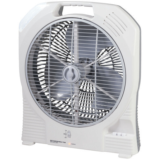 FAN ELECT RECH 14IN LAMP