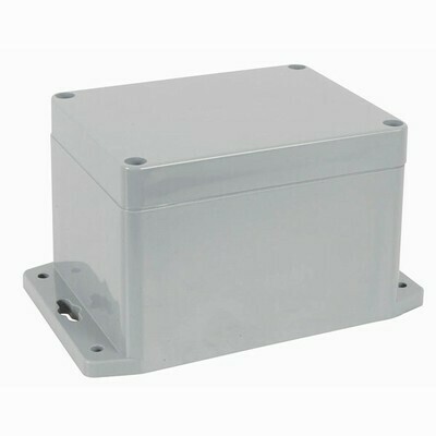ENCL POLYCARB W/FLANGE 115X90X55MM
