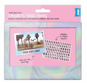 Fridge Magnet Iredescent Pink 4x6