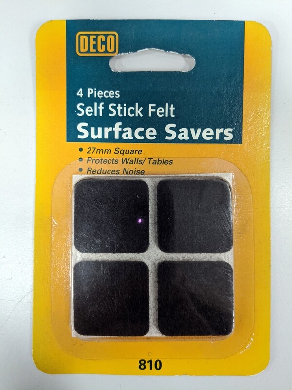 27MM FELT SQUARE BUMPERS