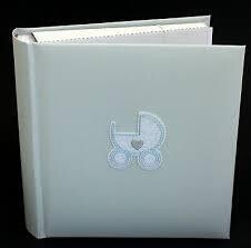 Baby Pram Blue 200 Photos 4x6 Album