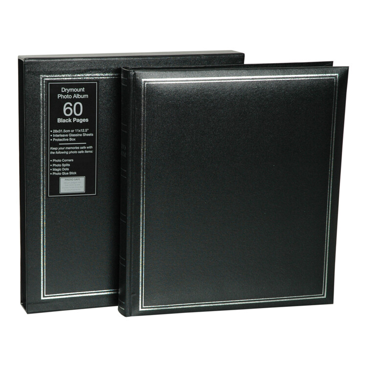Drymount 60pg Album Black Page