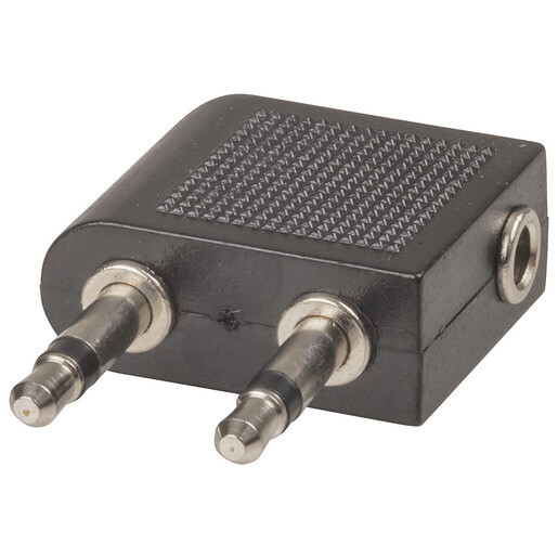 ADPT 2PLG 3.5MM MONO - SKT 3.5MM ST