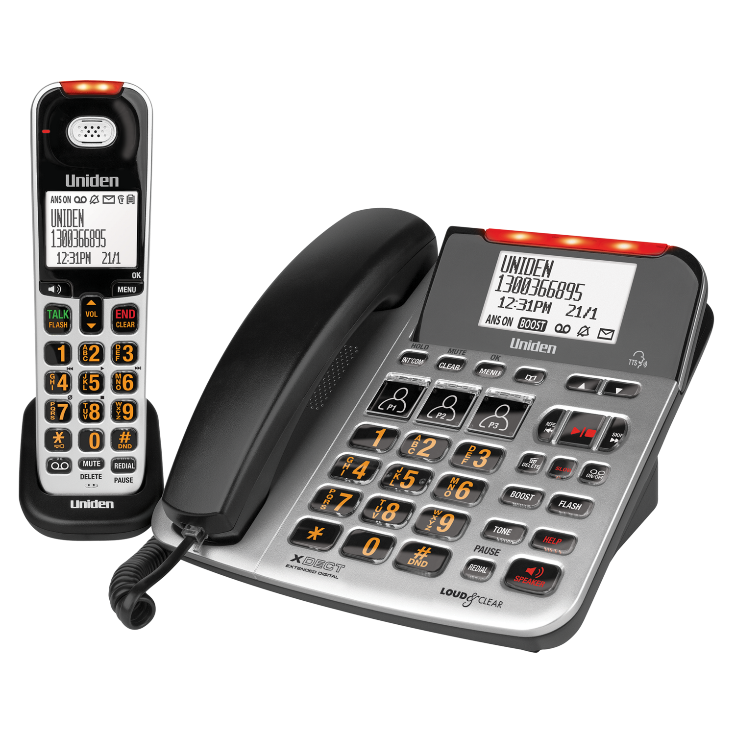 UNIDEN SSE47+1 Visual and Hearing
