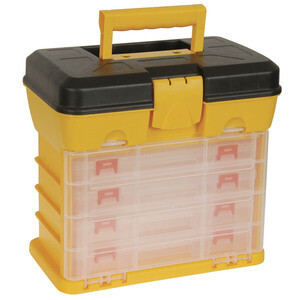 STORAGE BOX ORGANISER 13 COMP X4 W/