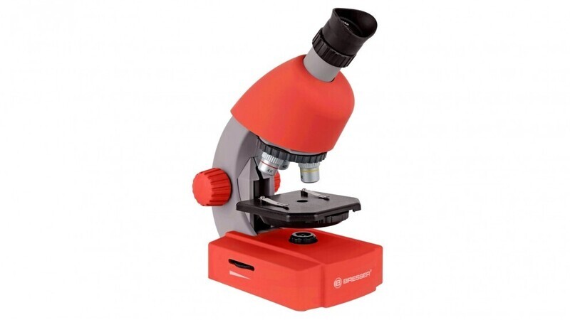 Bresser 40x-640x Microscope Red