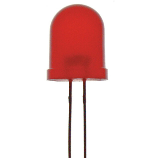 LED Flashing 10mm Red Diffused 50mcd