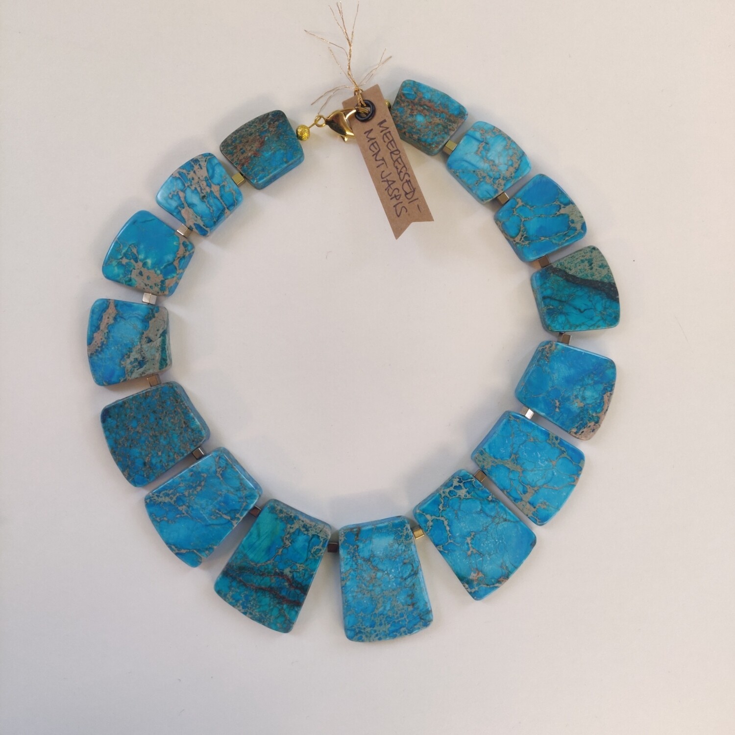 Edelsteinkette Meeressediment Jaspis