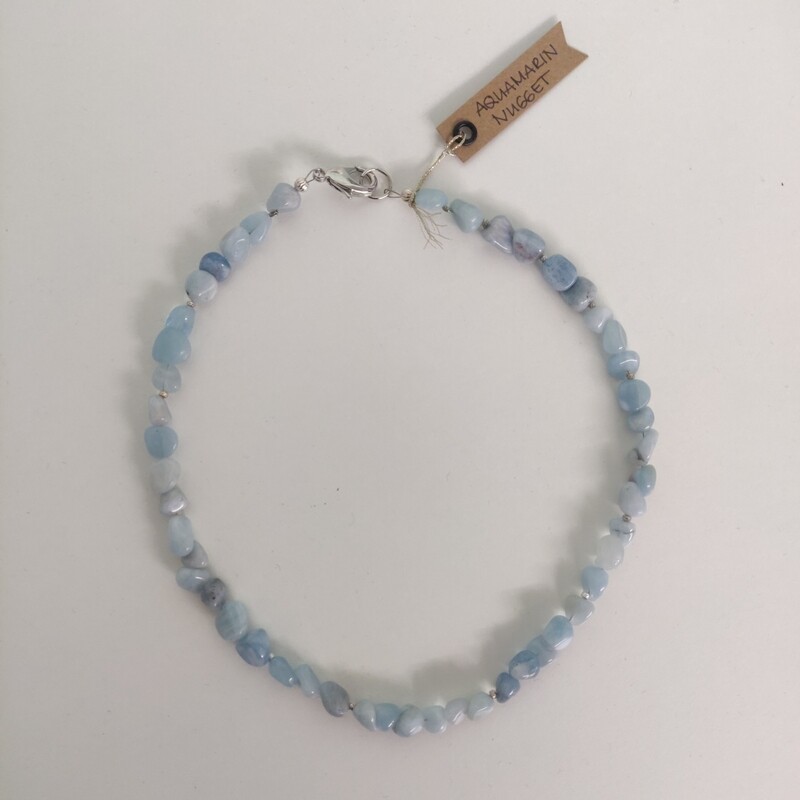Edelsteinkette Aquamarin