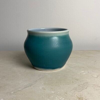 Small Green Layered Vase