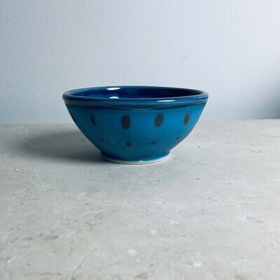 Extra Small Turquoise Dot Bowl