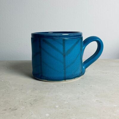 Turquoise Herringbone Mug