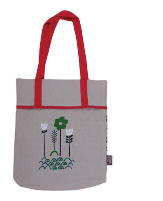 Certified Organic Cotton Tote Bag - 'Garden Bed'