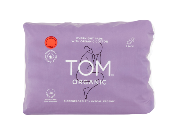 TOM Organic Pads  - Overnight (8 pk)