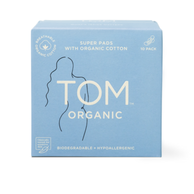 TOM Organic Super Ultra Thin Pads (10 Pk)